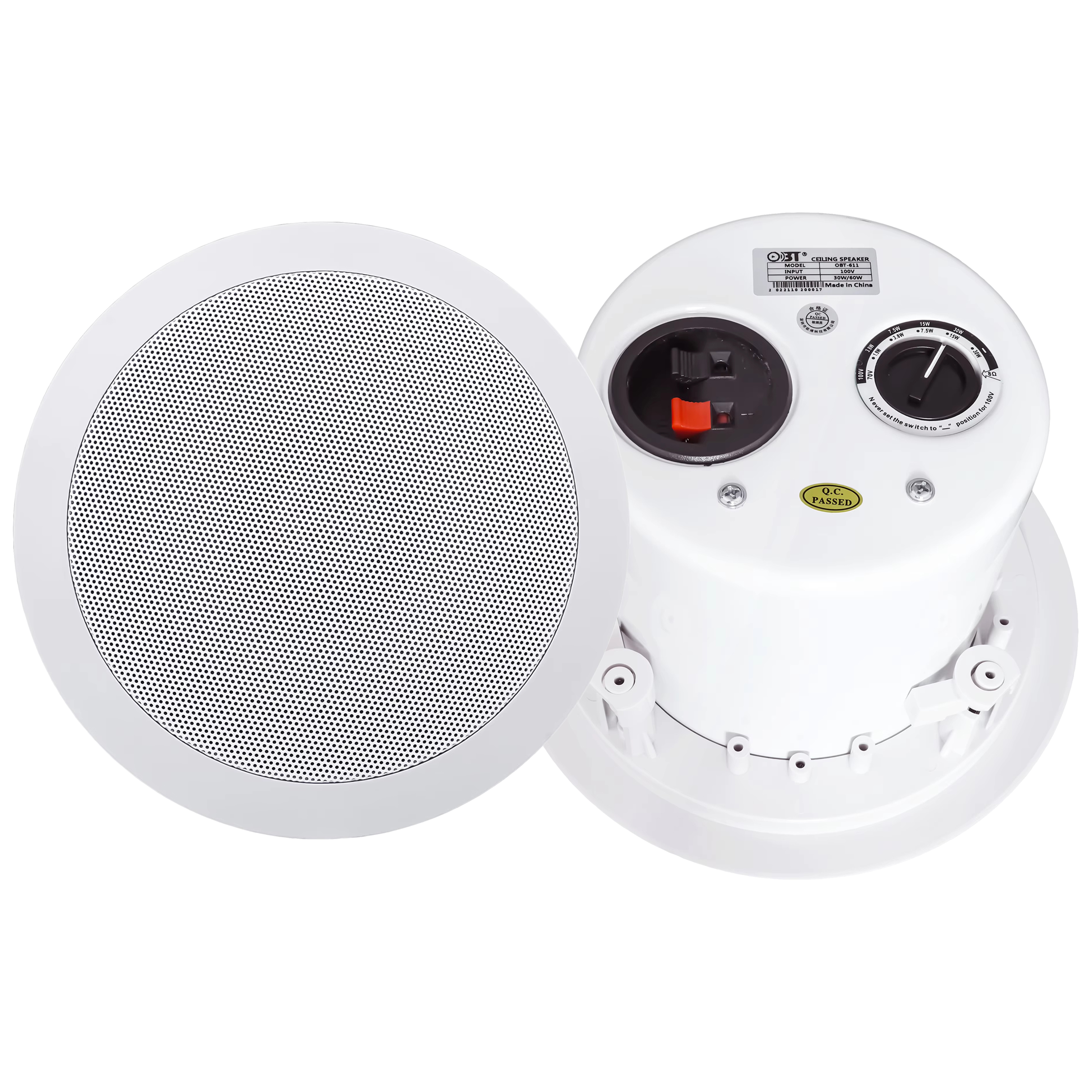 高保真天花喇叭 OBT-611(超重低音)