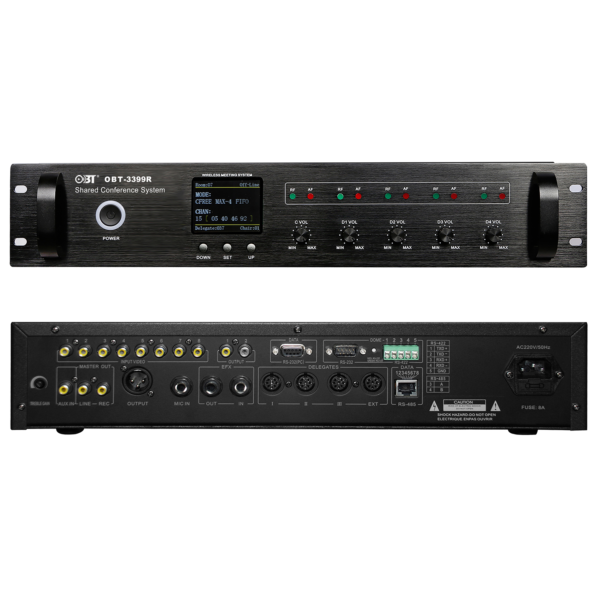 共用會議系統主機(討論) OBT-3399R