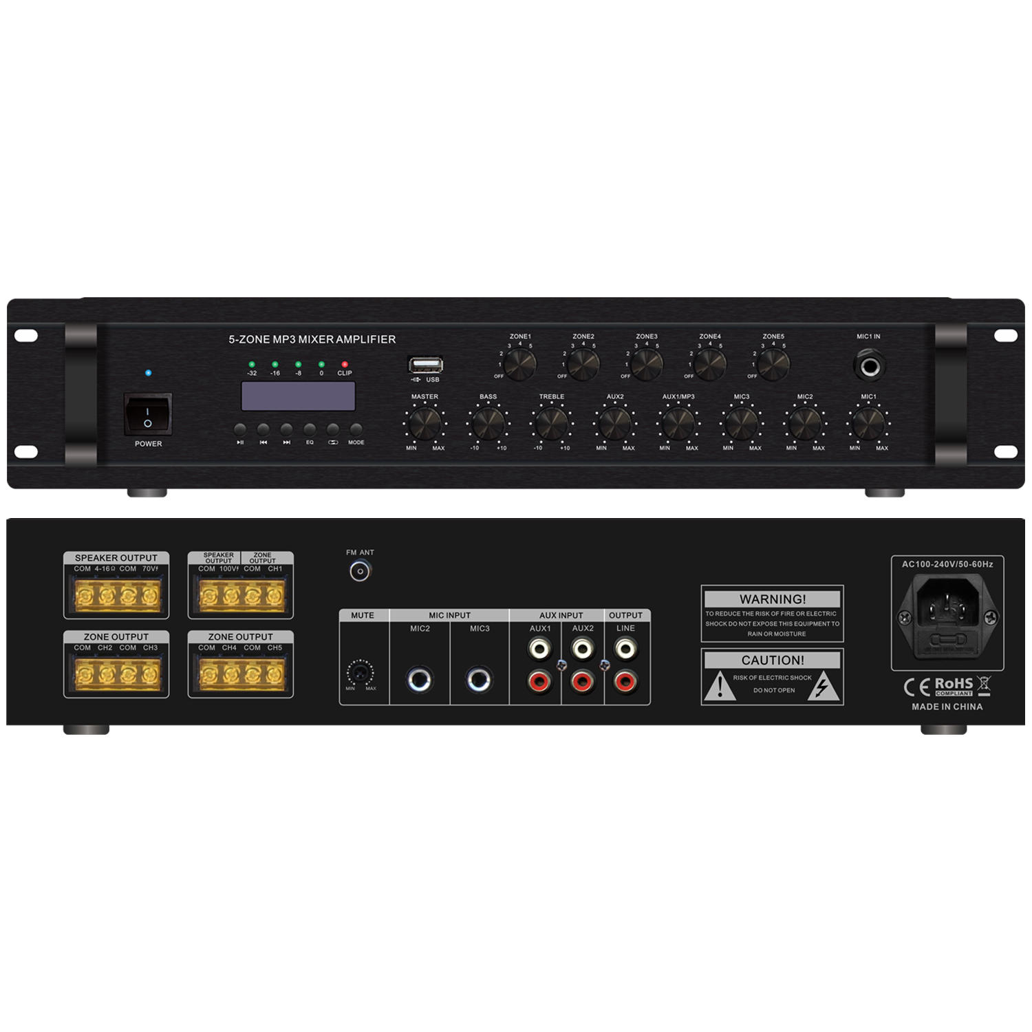 5分區MP3音量獨立可調功放 OBT-6265D