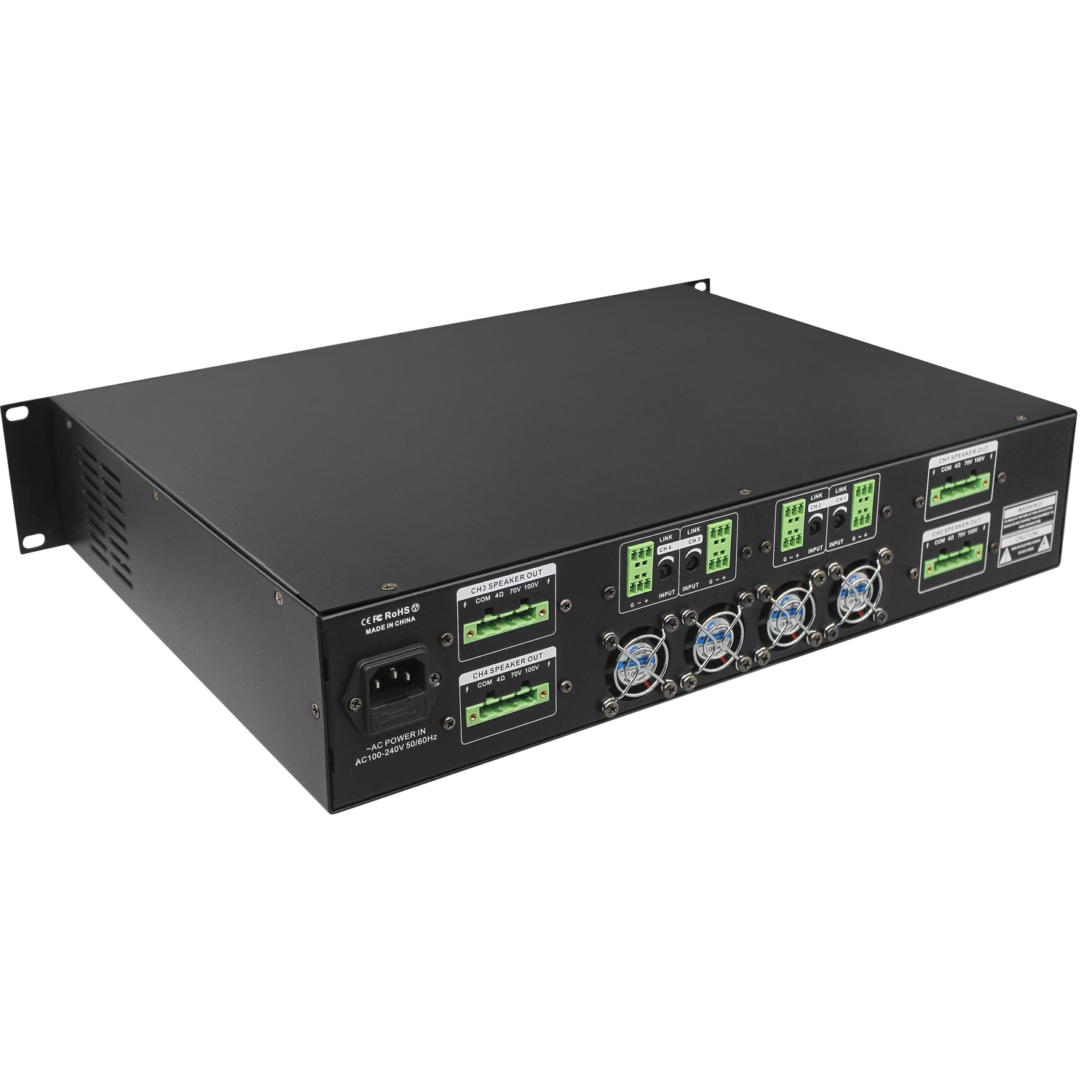 4通道純后級功放 OBT-7412