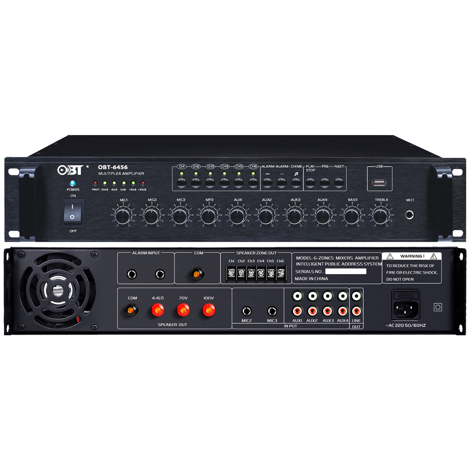 六分區定壓功放機  OBT-6456_MP3