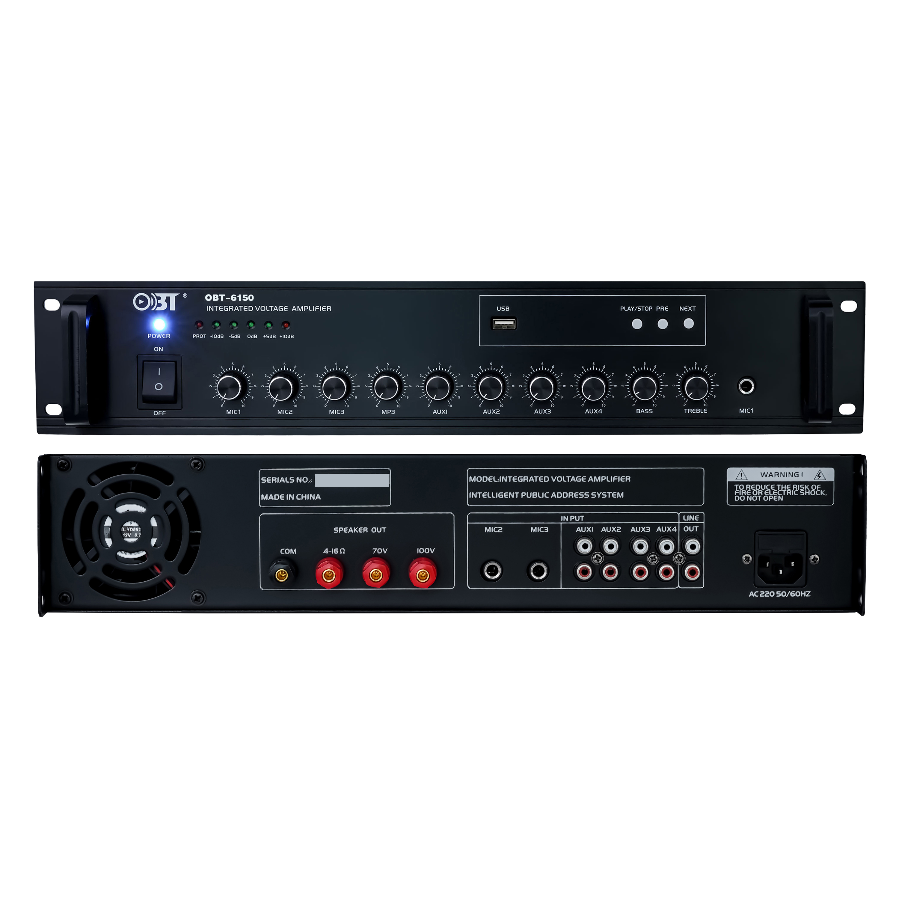 合并定壓功放機 OBT-6150_MP3